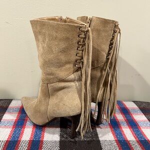 Vintage western tasseled boots